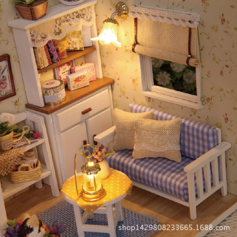 Children's Girls Toy Wise House Handmade DIY Model Mini House 9-12 Cabin Activities Wholesale Gift