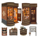 Whale Magic Wand Shop DIY Miniature House Magic Academy Bookend Handmade 3D Assembly Miniature Scene Model Toy