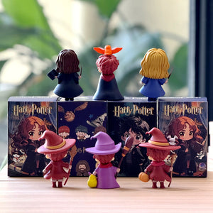 6 Harry Potter Witch-Style Trendy Figurines Magic Academy Blind Box Hermione and Ron Character Models