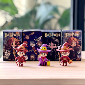 6 Harry Potter Witch-Style Trendy Figurines Magic Academy Blind Box Hermione and Ron Character Models