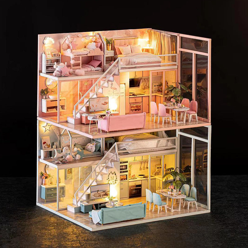 Zhiqu House Handmade diy Cabin House Model Making Assembled Children's Educational Toys Wholesale Birthday Gifts