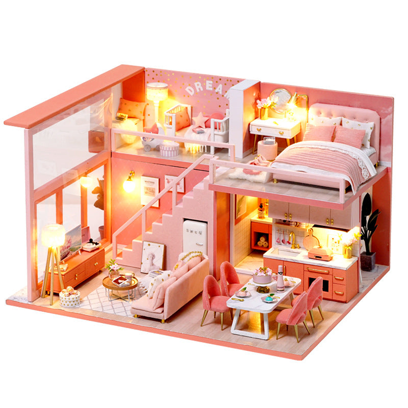 Zhiqu House Handmade diy Cabin House Model Making Assembled Children's Educational Toys Wholesale Birthday Gifts