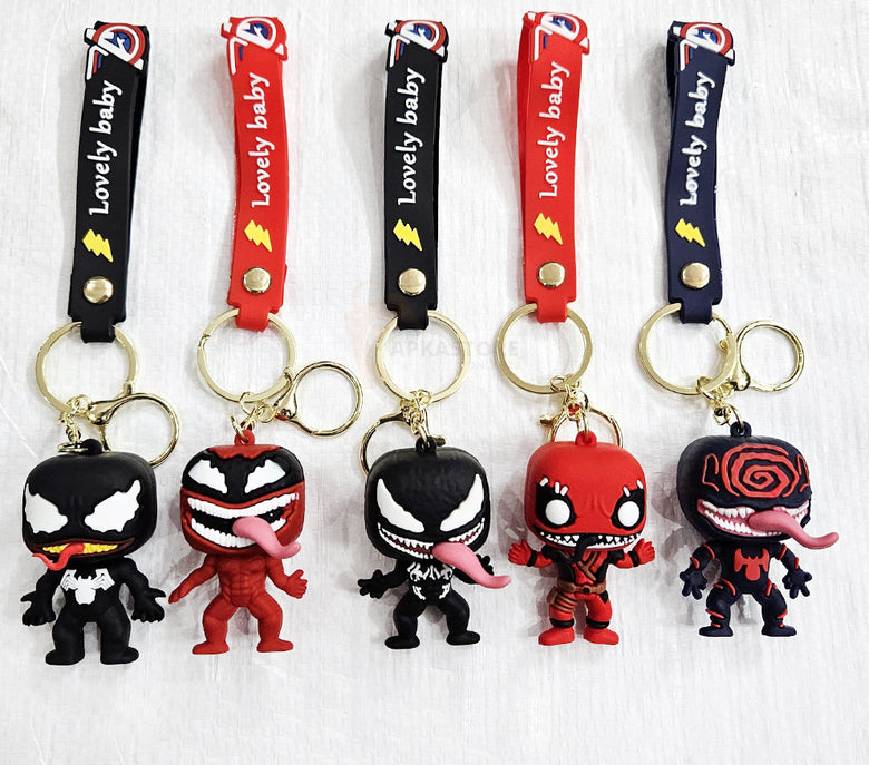 Venom 5 Designs 3D Keychain