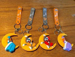 Tom and Jerry Moon Design 3D Keychain (12 Pieces in Packet)