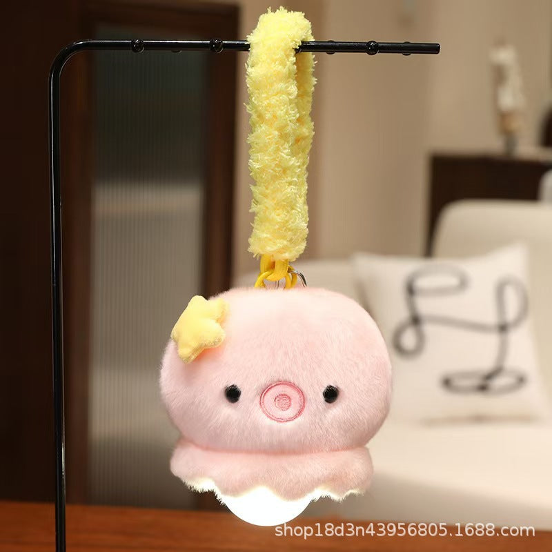 Cute Cartoon Plush Hanging Lamp Dormitory Bedside Night Light Creative Animal Doll Lamp Bag Pendant Children's Gift