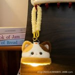 Cute Cartoon Plush Hanging Lamp Dormitory Bedside Night Light Creative Animal Doll Lamp Bag Pendant Children's Gift