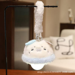Cute Cartoon Plush Hanging Lamp Dormitory Bedside Night Light Creative Animal Doll Lamp Bag Pendant Children's Gift