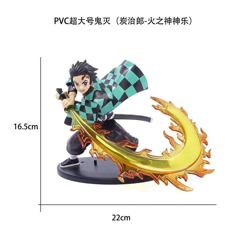 Gaming City Gift Animation Surrounding Ghost Destroying Kitchen Door Charcoal Zhilang Life Circulation Model Hand-made Water Breathing Ornaments