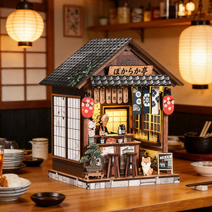 Cross-Border DIY Yiran Japanese Tavern 3D Handmade Assembly Building Model Exquisite Toy Gift House Decoration