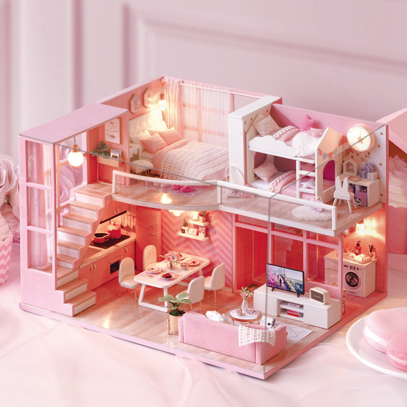 Zhiqu House Handmade diy Cabin House Model Making Assembled Children's Educational Toys Wholesale Birthday Gifts