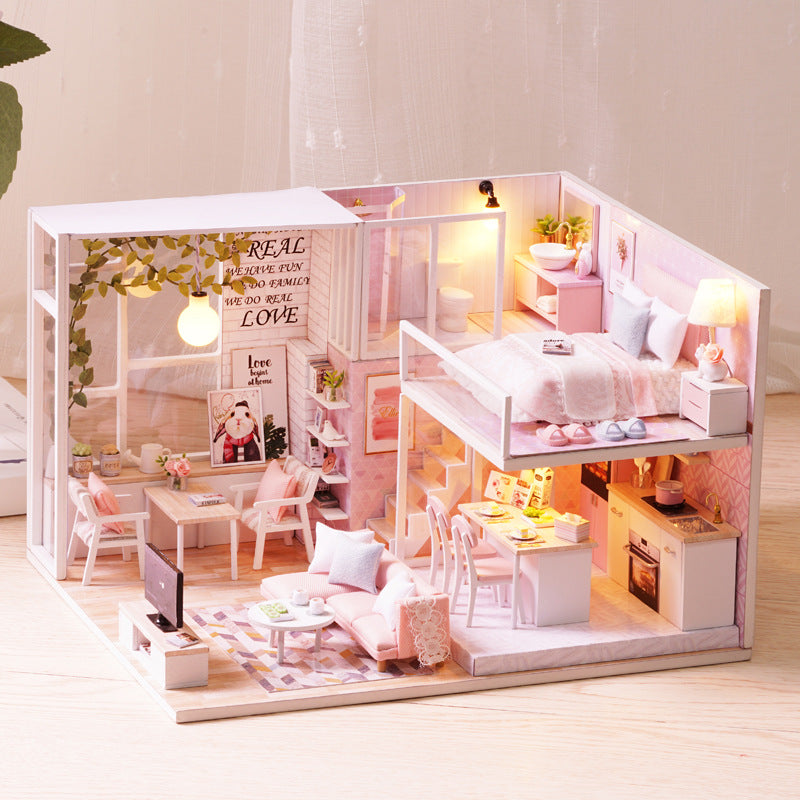 Zhiqu House Handmade diy Cabin House Model Making Assembled Children's Educational Toys Wholesale Birthday Gifts