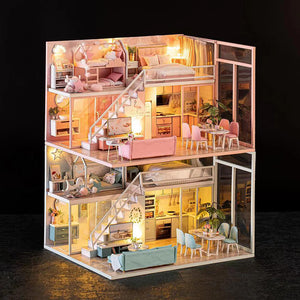 Zhiqu House Handmade diy Cabin House Model Making Assembled Children's Educational Toys Wholesale Birthday Gifts