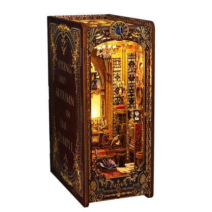 Qiao Le Xing diy Cabin Wine Alley 3D Stereo Assembled Book House Model Creative Adult Decompression Gift
