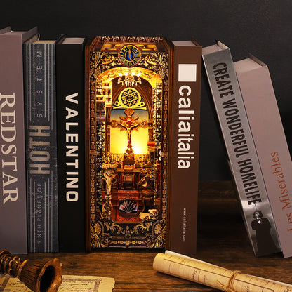 Qiao Le Xing diy Cabin Wine Alley 3D Stereo Assembled Book House Model Creative Adult Decompression Gift