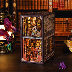 Sile Twilight Cottage Bookend Model DIY Cottage Handmade Assembly Toy Wooden Building Blocks 3D Puzzle Gift