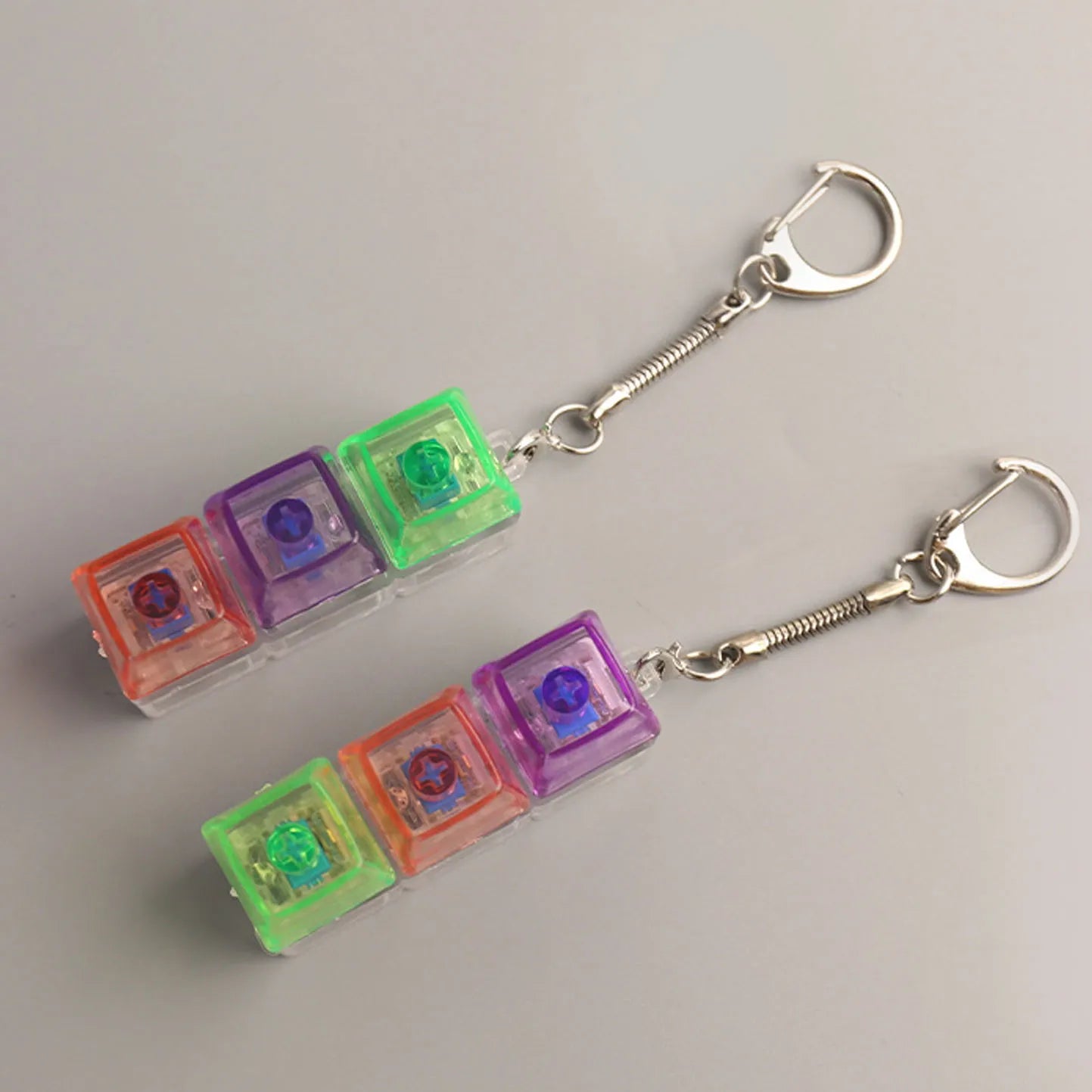 Trending Keyboard Keychain 3 Button Colorful
