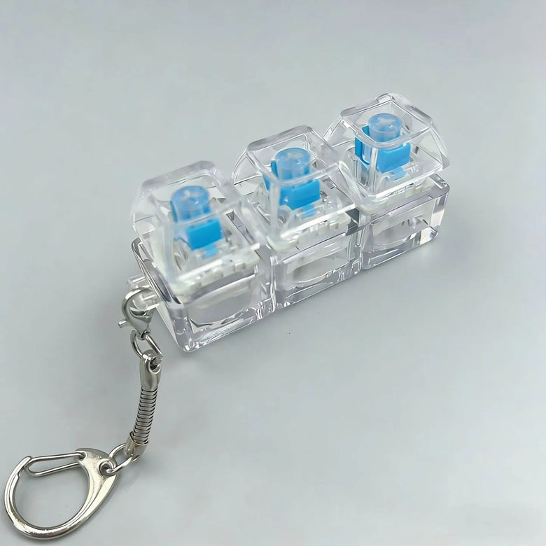 Trending Keyboard Keychain 3 Button Transparent