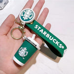 Starbucks Green Glass 3D Keychain