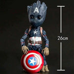 Groot X Captain Ameerica Moveable Premium Figure