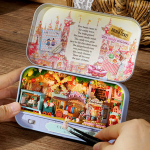 Children's Girls Toy Wise House Handmade DIY Model Mini House 9-12 Cabin Activities Wholesale Gift