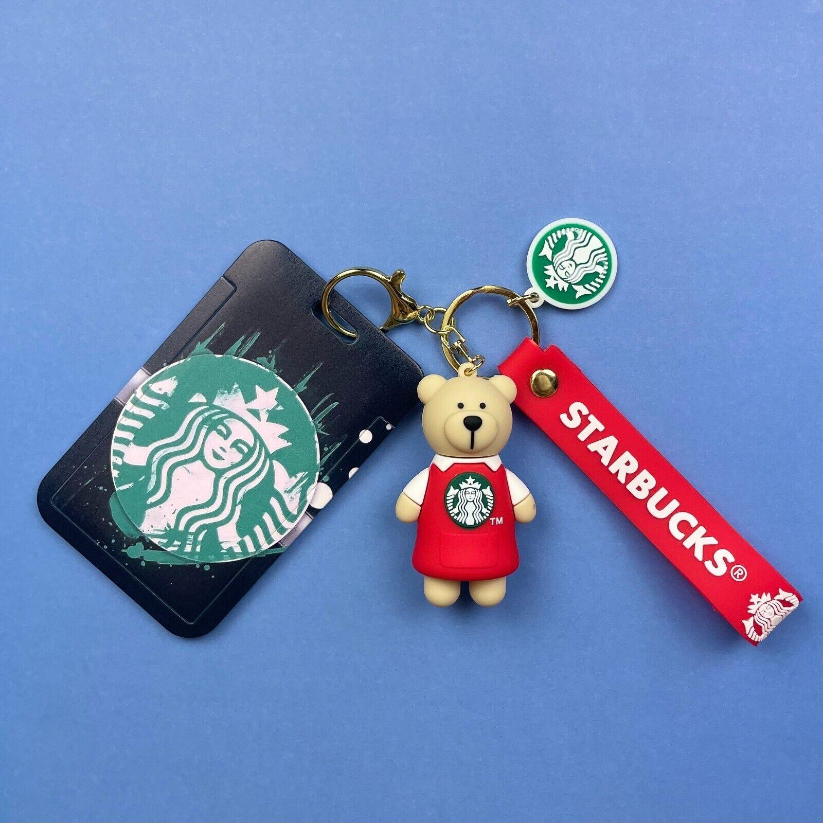 Starbucks Red Teddy 3D Keychain